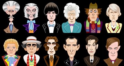Actors from the BBC television series Doctor Who (1963-2013) by Neale Osborne